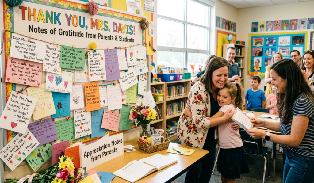 Appreciation Notes from Parents to a Departing Teacher