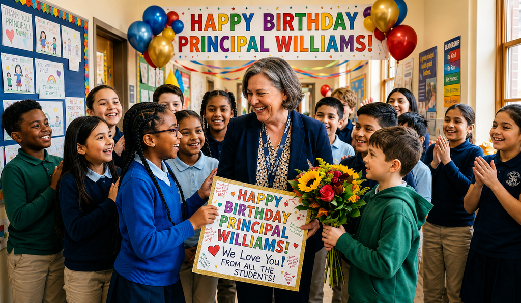 Birthday Wishes for Principal from Students