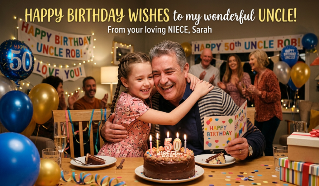Birthday Wishes for Uncle from Niece