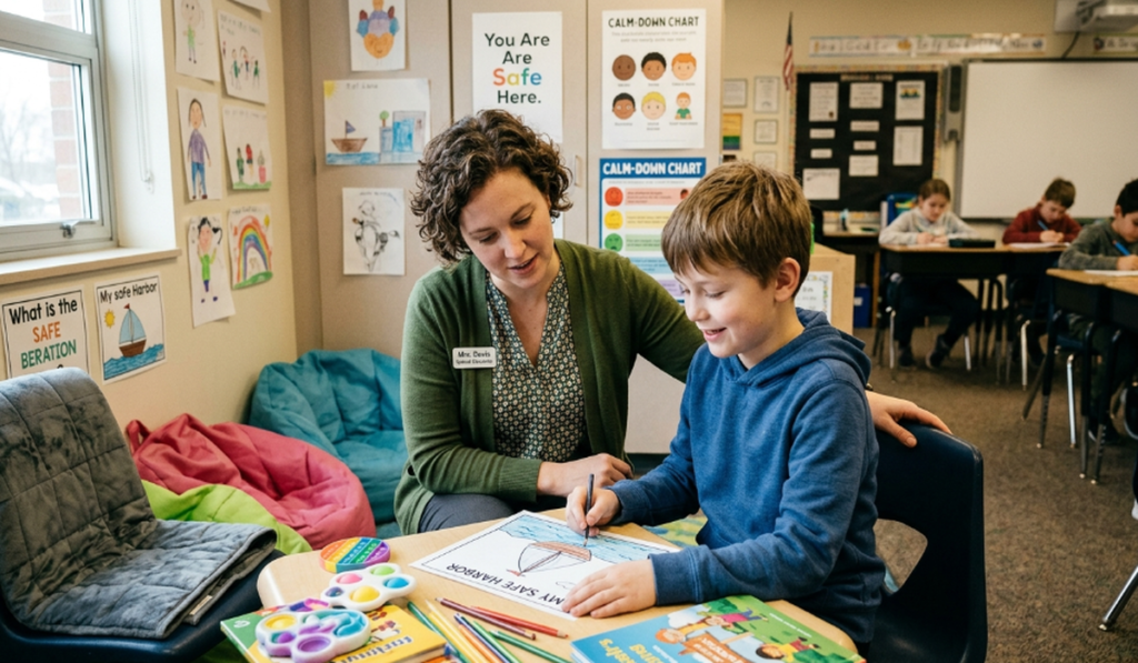 For the Special Education teacher who provided a safe harbor