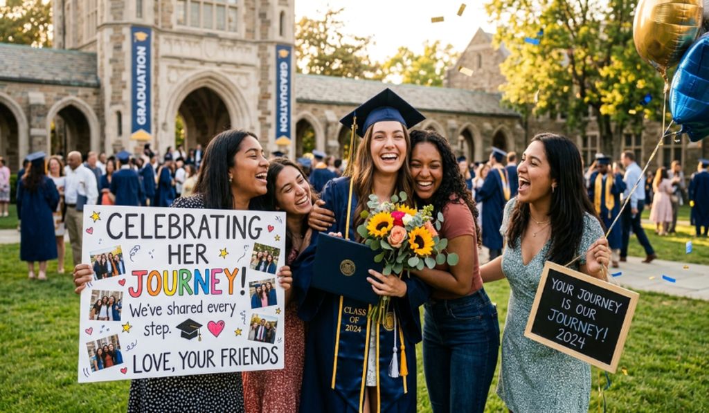 Graduation Messages That Celebrate Her Journey from Friends