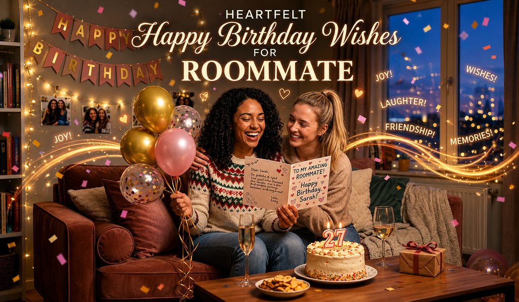 Heartfelt Happy Birthday Wishes for Roommate