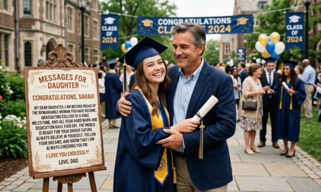 Messages for Daughter on Her Graduation From Dad
