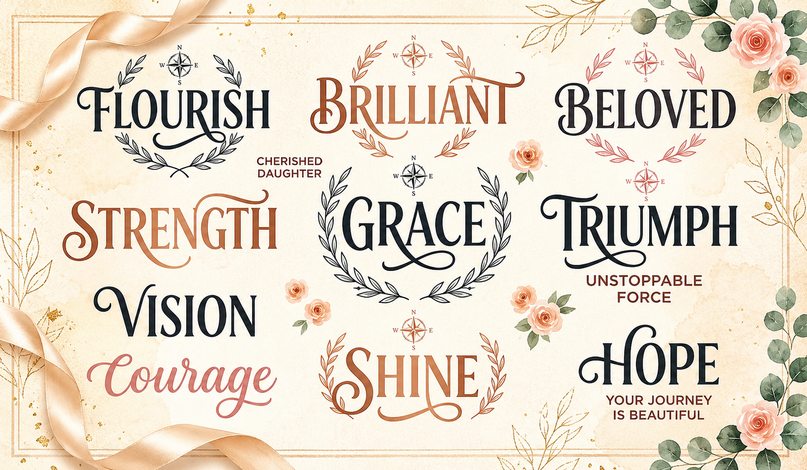 Short Beautiful Words for Daughter Success
