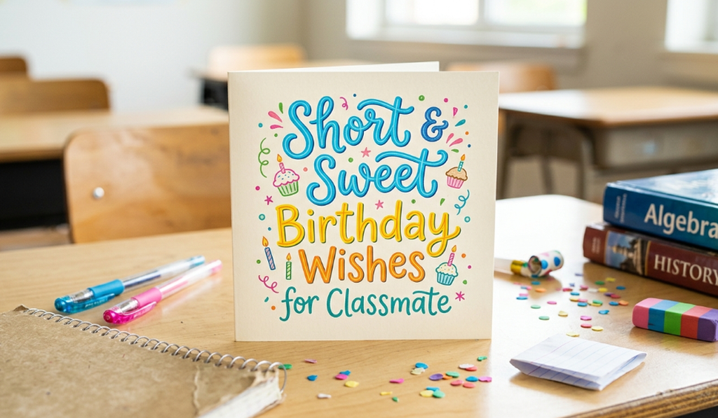 Short & Sweet Birthday Wishes for Classmate