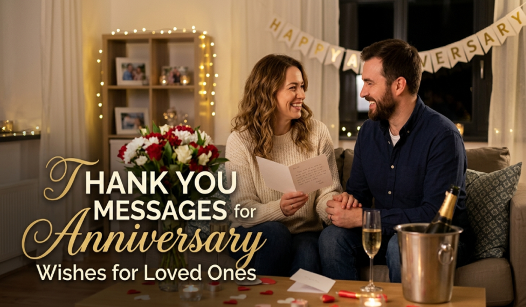 Thank You Messages for Anniversary Wishes for Loved Ones
