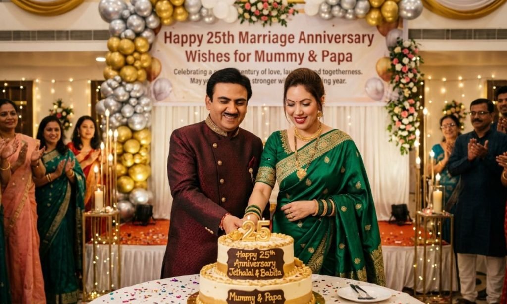 25th Marriage Anniversary Wishes for Mummy Papa