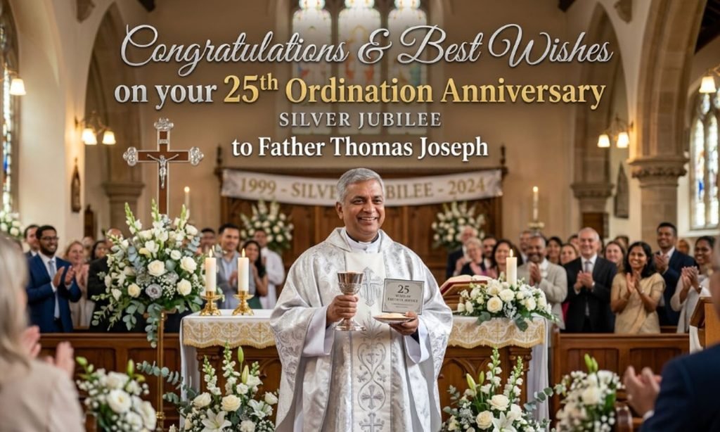 25th Ordination Anniversary Silver Jubilee Wishes