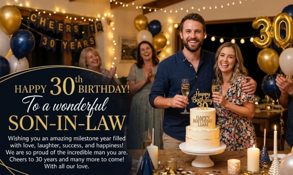 30th Birthday Wishes for Son-in-Law