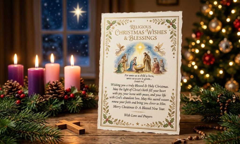 6. Religious Christmas Wishes and Blessings