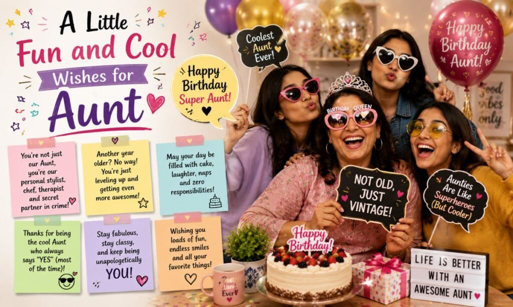 A Little Fun and Cool Wishes for Aunt