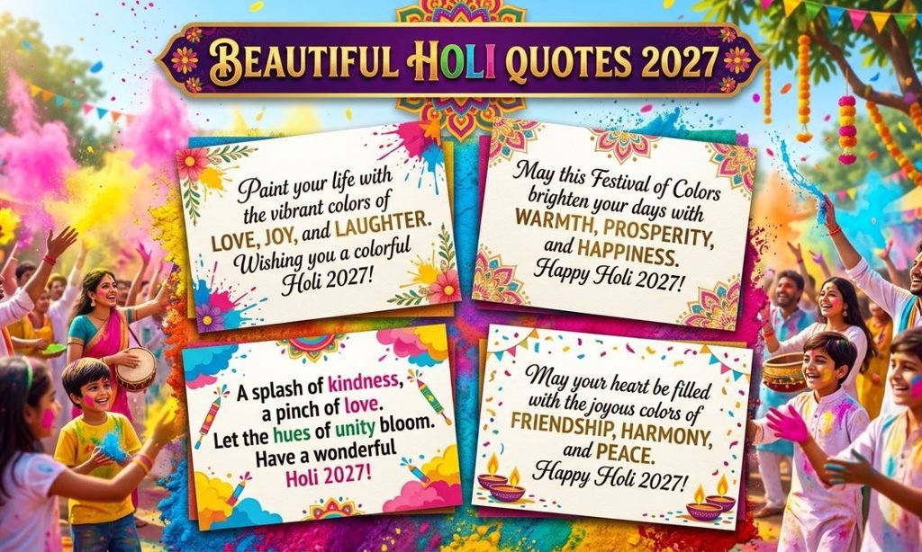 Beautiful Holi Quotes 2027