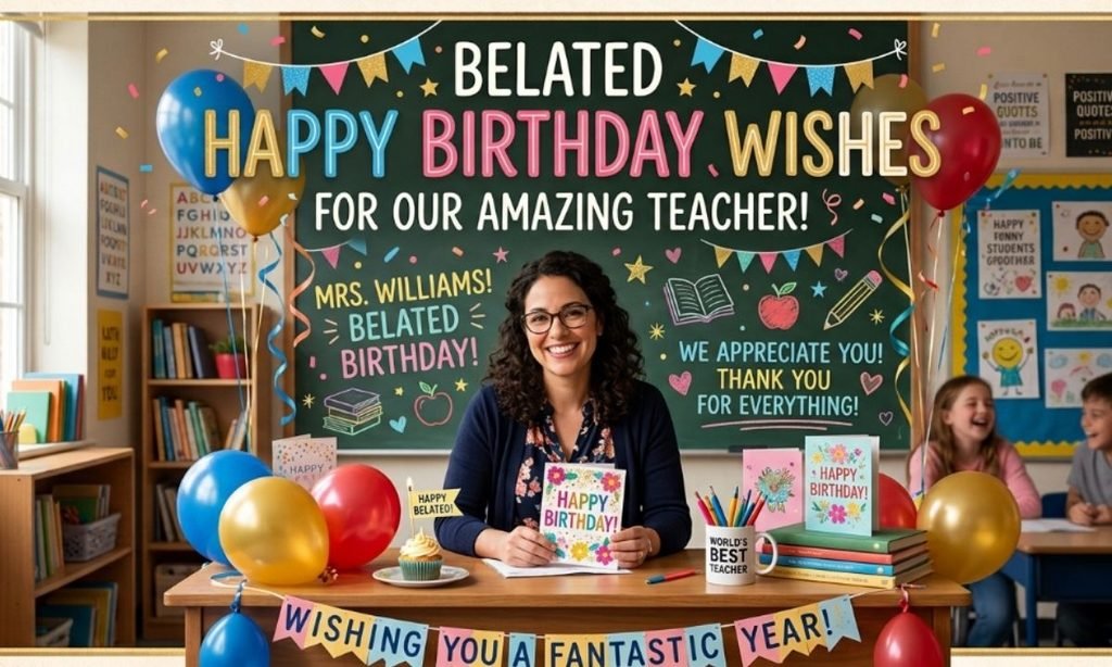Belated Happy Birthday Wishes for Teachers