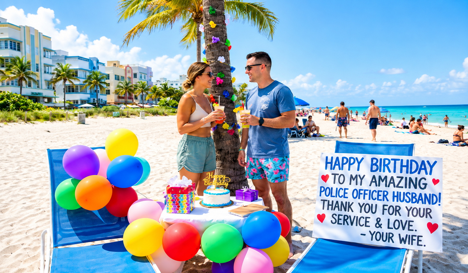 Birthday Thank You Messages for a Police Officer Husband