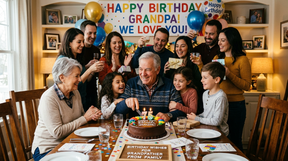 Birthday Wishes for Grandfather from Family