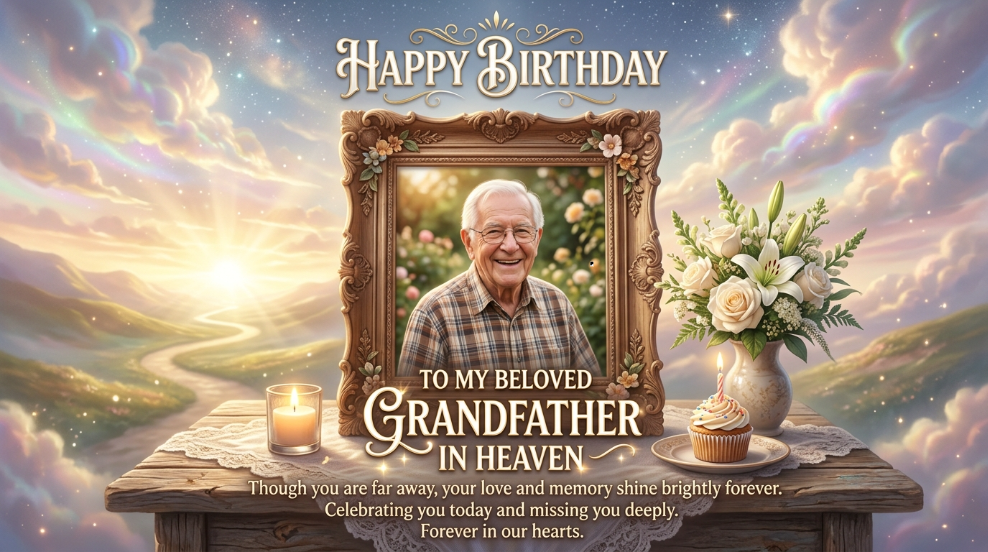 Birthday Wishes for Grandfather in Heaven