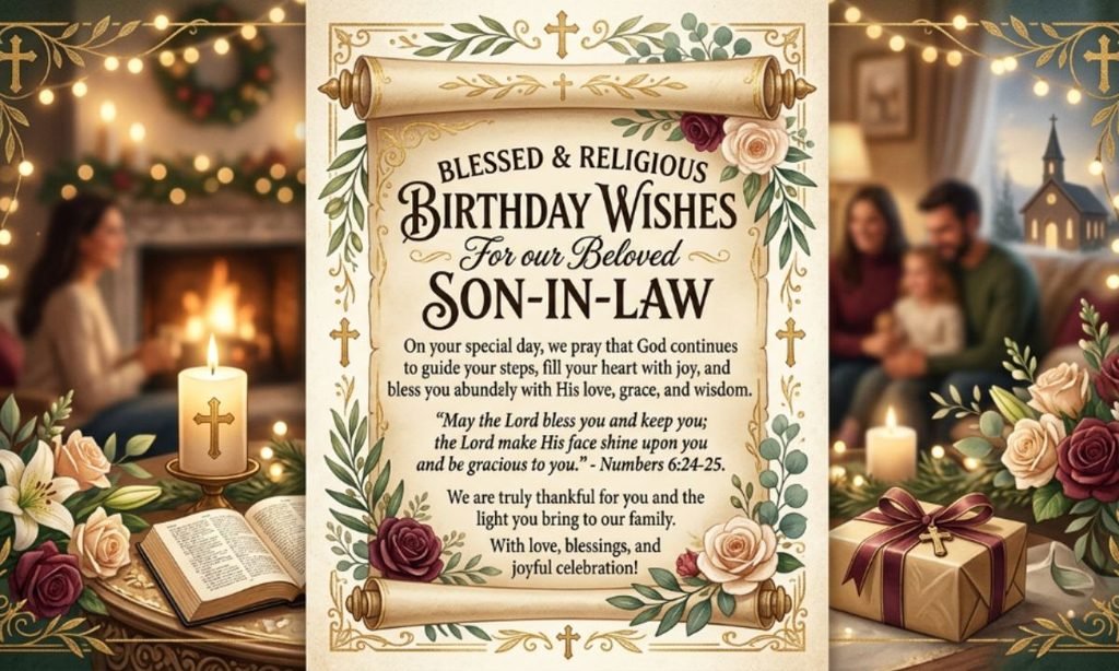 Blessed and Religious Birthday Wishes for Son-in-Law
