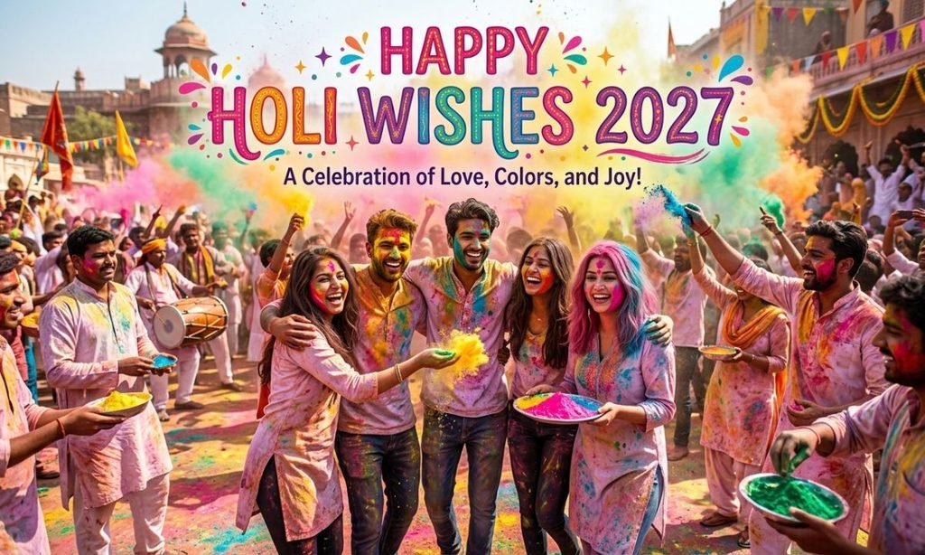 Colorful Holi Wishes 2027