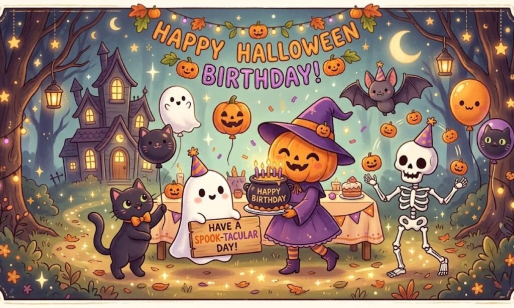 Cute Halloween Birthday Messages