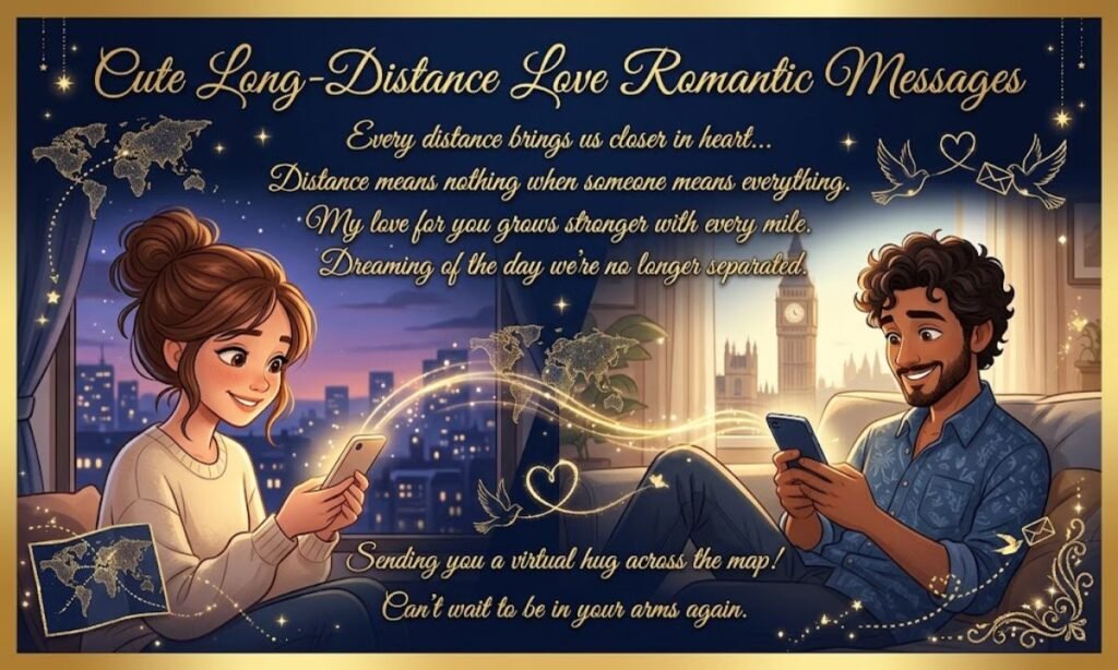 Cute Long-Distance Love Romantic Messages