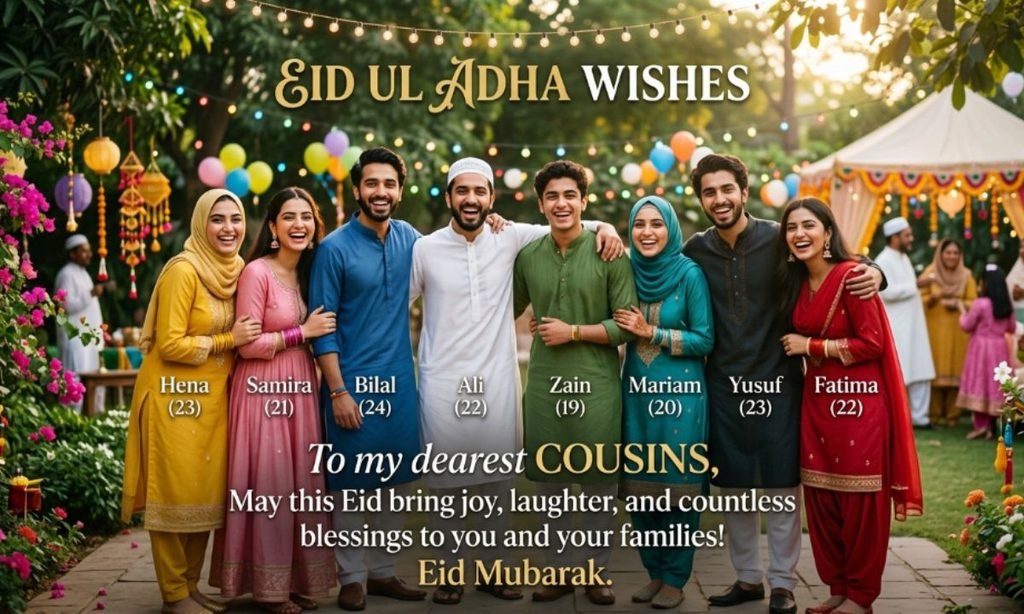 Eid ul Adha Wishes for Cousins
