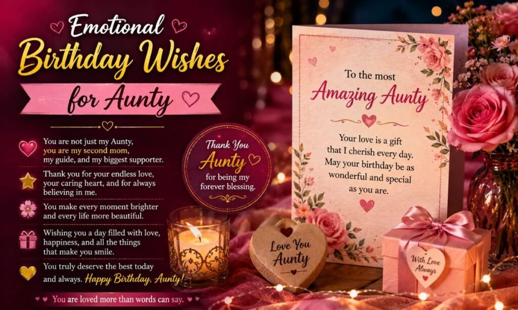 Emotional Birthday Wishes for Aunty
