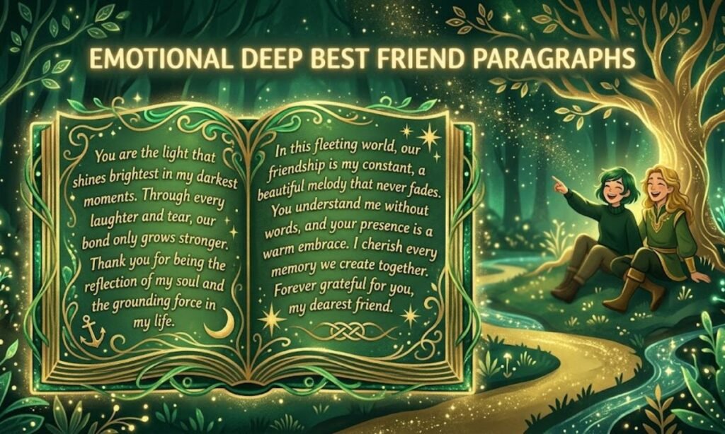 Emotional Deep Best Friend Paragraphs
