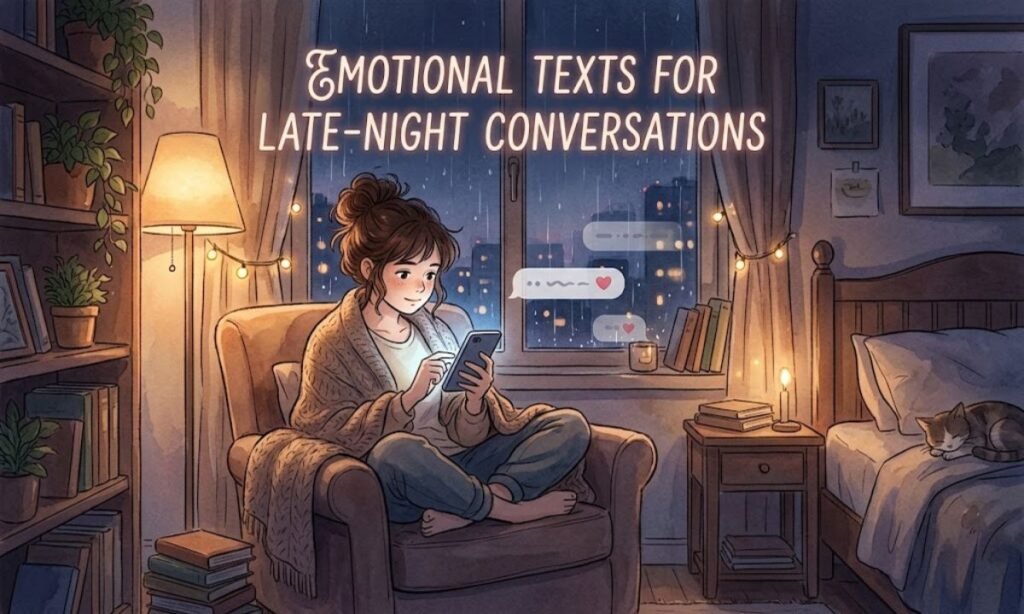Emotional Texts for Late-Night Conversations