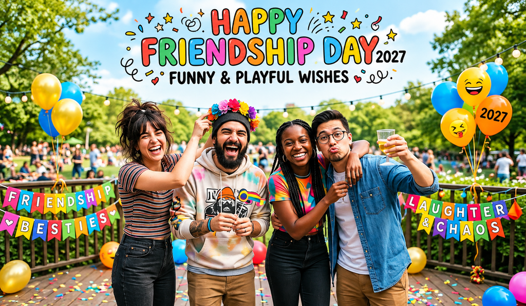 Funny and Playful Friendship Day Wishes 2027