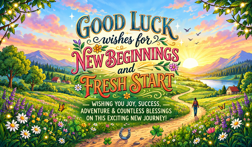 Good Luck Wishes for New Beginnings and Fresh Start