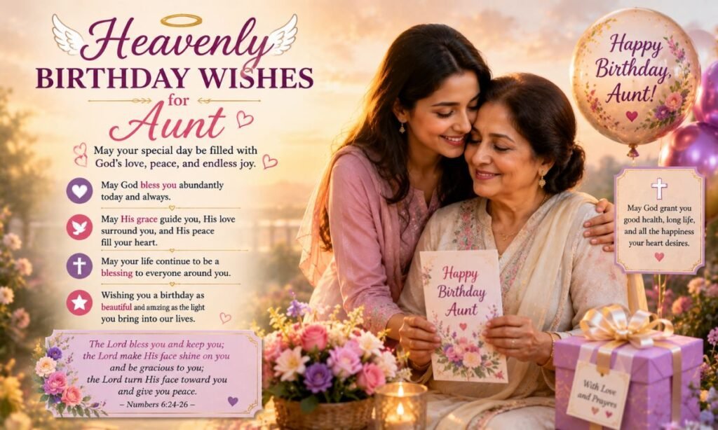 Heavenly Birthday Wishes for Aunt