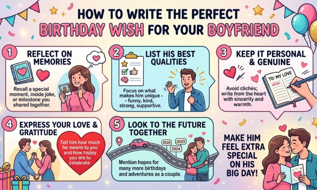 How to Write the Perfect Birthday Wish for Your Boyfriend