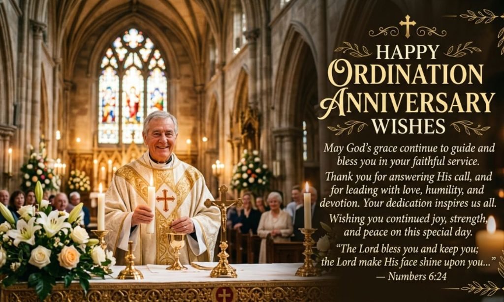 Inspirational Ordination Anniversary Wishes
