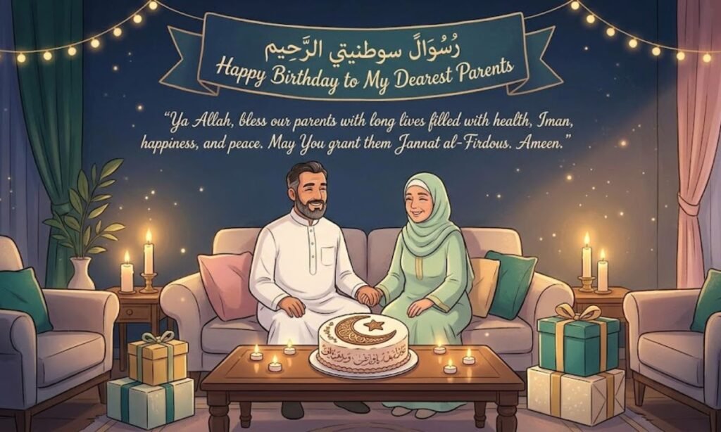 Islamic Birthday Wishes for Parents