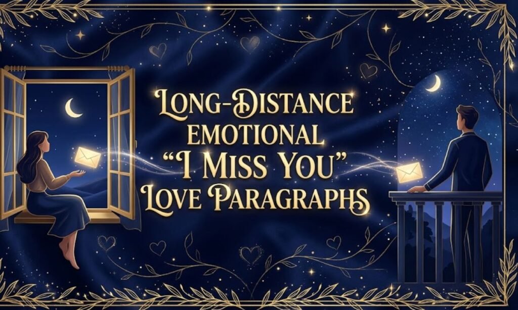 Long-Distance Emotional “I Miss You” Love Paragraphs