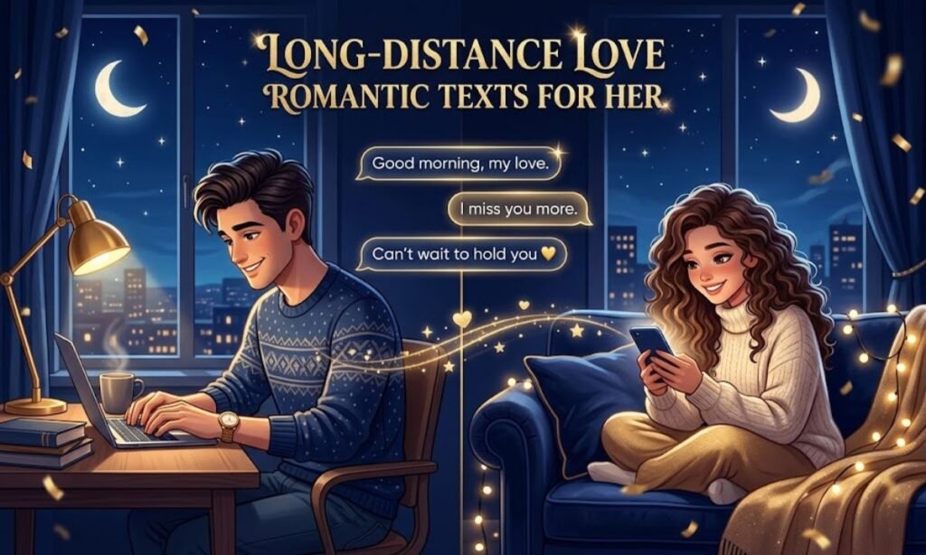 Long-Distance Love Romantic Texts for Her