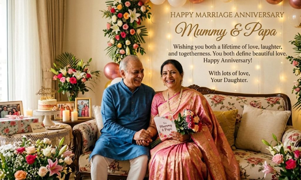 Marriage Anniversary Wishes for Mummy Papa From Daughter