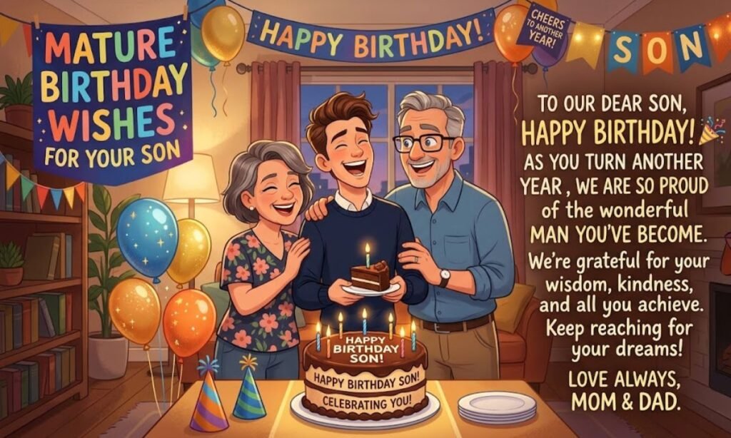 Mature Birthday Wishes for your Son