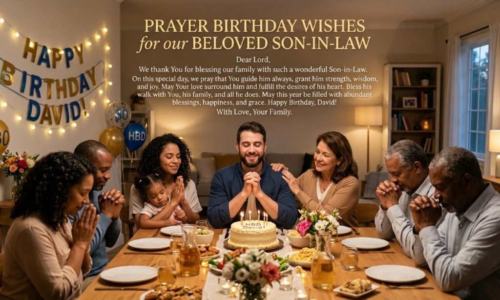 Prayer Birthday Wishes for Son-in-Law
