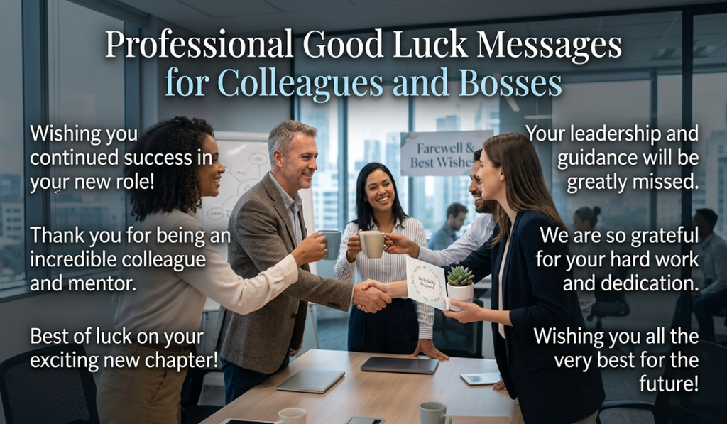 Professional Good Luck Messages for Colleagues and Boss