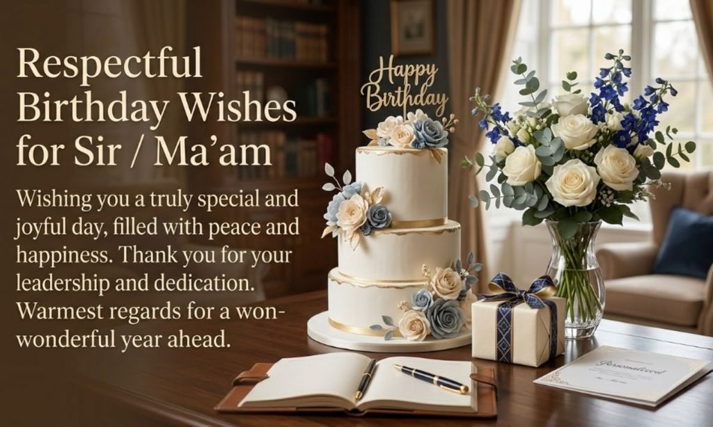 Respectful Birthday Wishes for Sir / Ma’am