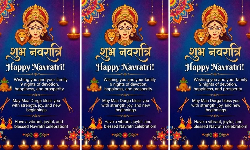 Short Navratri Wishes to Send on WhatsApp