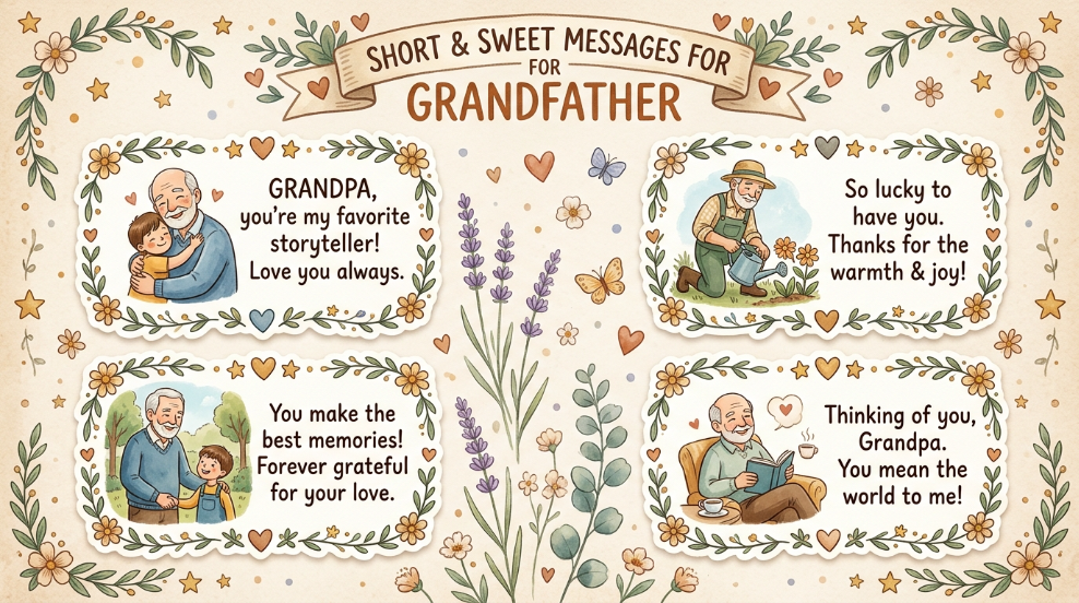Short & Sweet Messages for Grandfather