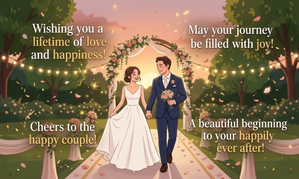 Short Wedding Wishes for Captions