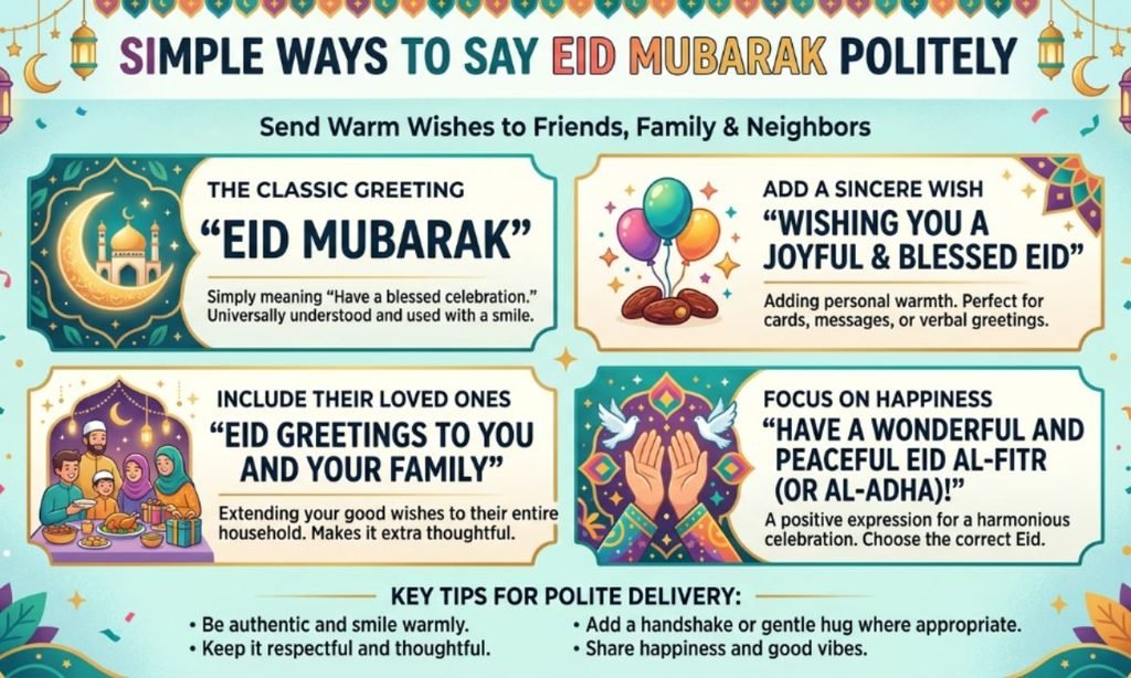 Simple Ways to Say Eid Mubarak Politely