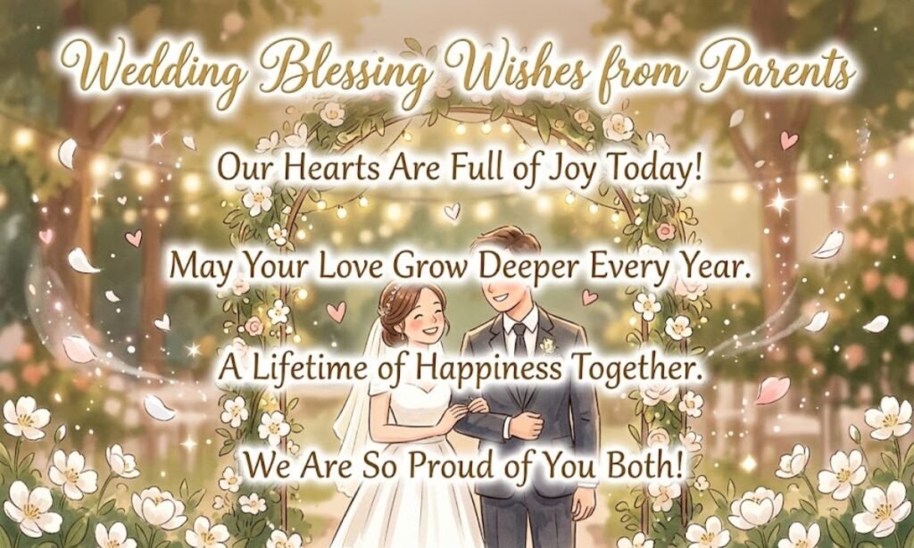 Wedding Blessing Wishes from Parents