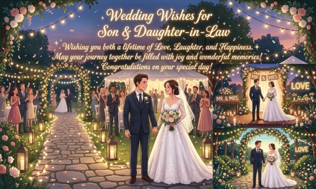 Wedding Wishes for Son and Daughter-in-Law