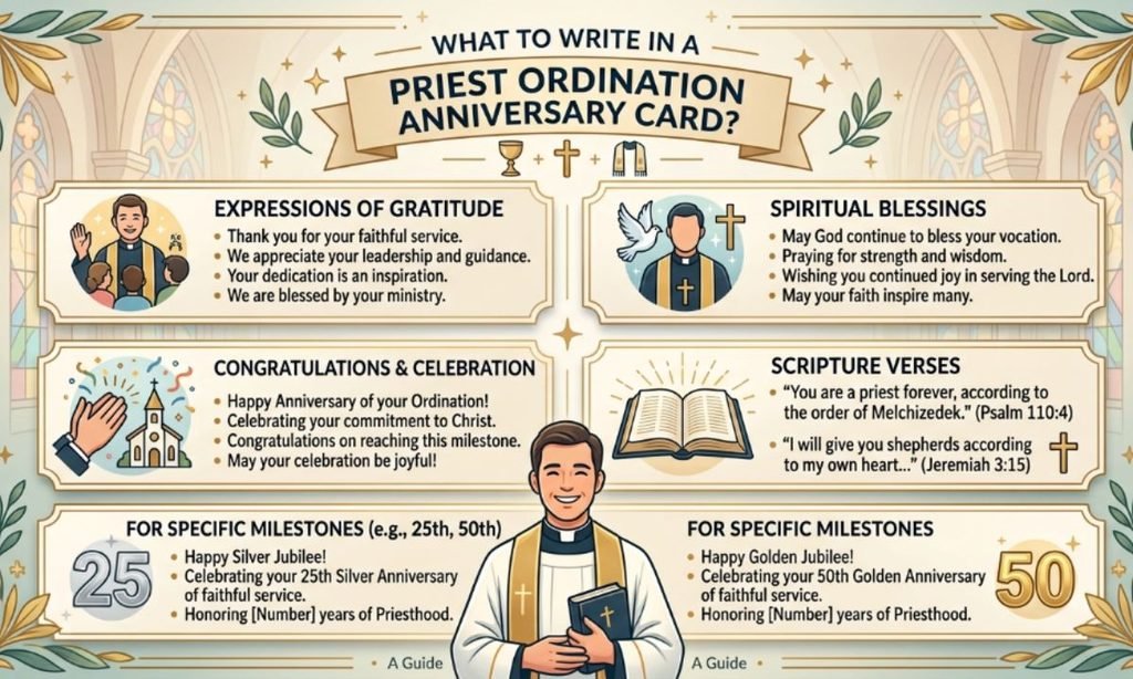 What To Write In A Priest Ordination Anniversary Card