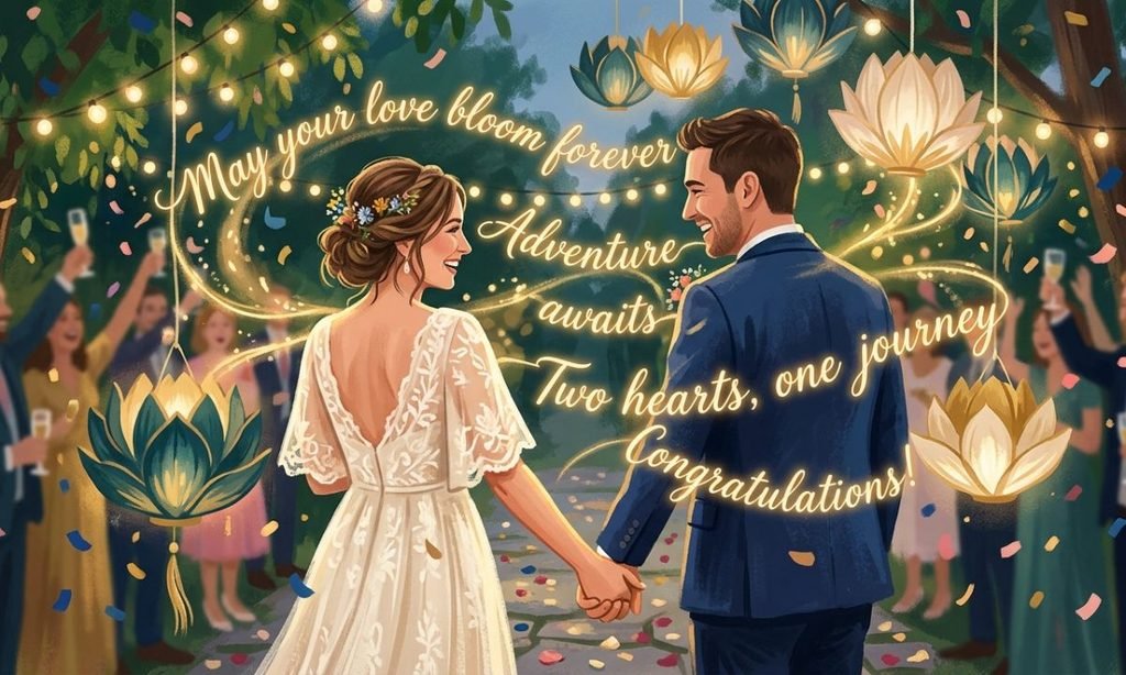 Wishes for newly married couple
