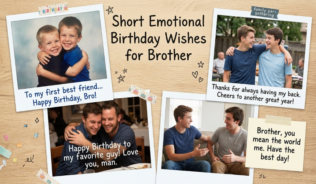 Short Emotional Birthday Wishes for Brother